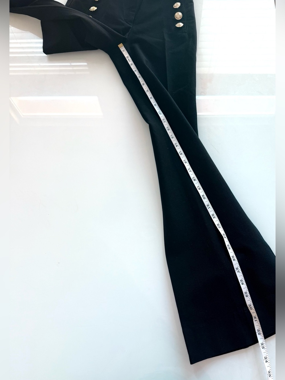 Derek Lam 10 Crosby Robertson Flare Trousers Women’s Size 4 Black NWT - Picture 10 of 11